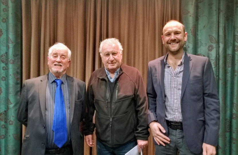 Councillors Roger Bingham, Brian Cooper and Tom Harvey