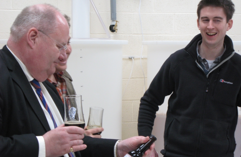 Eric Pickles MP & Andrew Carter from the Fell Brewery